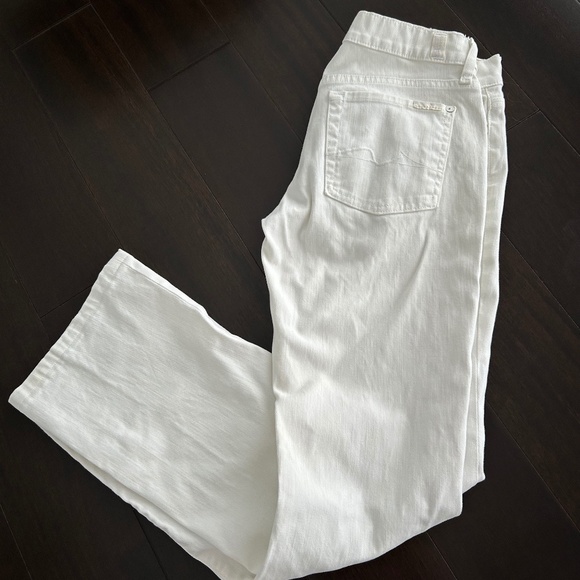 7 For All Mankind Denim - 7 for all mankind white classic bootcut jeans. Women's Size 29.